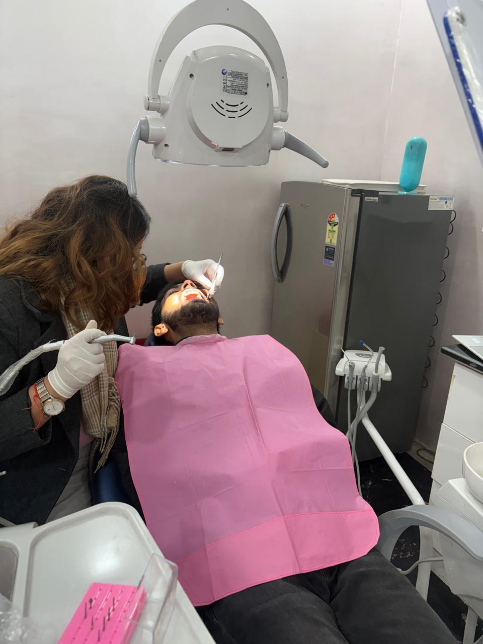Dental treatment room used for Burari patients — braces, root canal and implant procedures